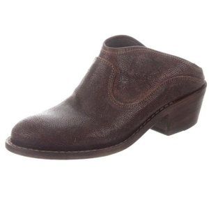 Fiorentini + Baker | ‘Rea Rocker’ Italian Leather Western Style Mule Ankle Boots